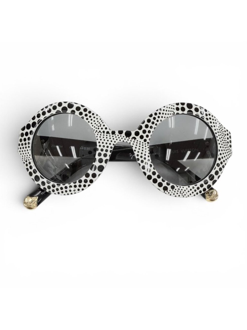 Louis Vuitton Vuitto Yayoi Kusama Way Blanc Dot Pattern Sunglasses 44 30 Demo